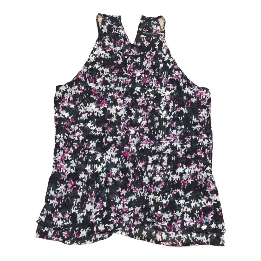 Banana Republic Sheer Graphic Tank